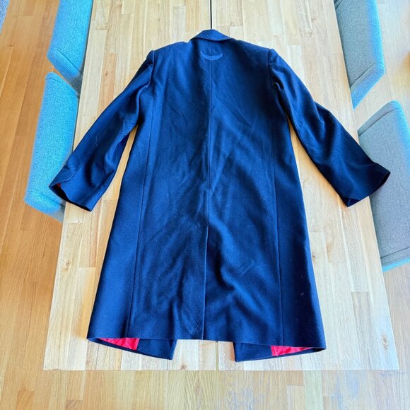 Zadig & Voltaire Marly Lainage Navy Wool Blend Coat M NWOT - Picture 2 of 7